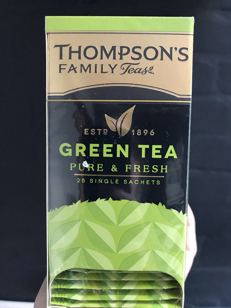 THOMPSONS FAMILY TEAS GREEN TEA SINGLE SACHETs