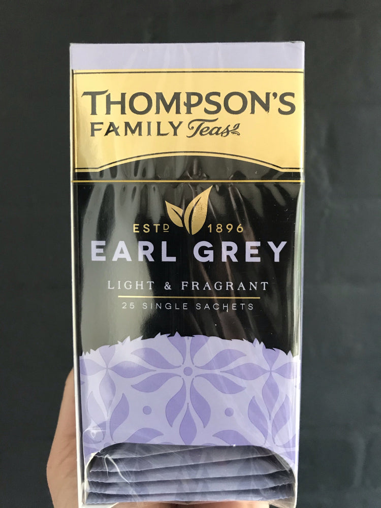 THOMPSONS FAMILY TEAS EARL GREY SINGLE SACHETS