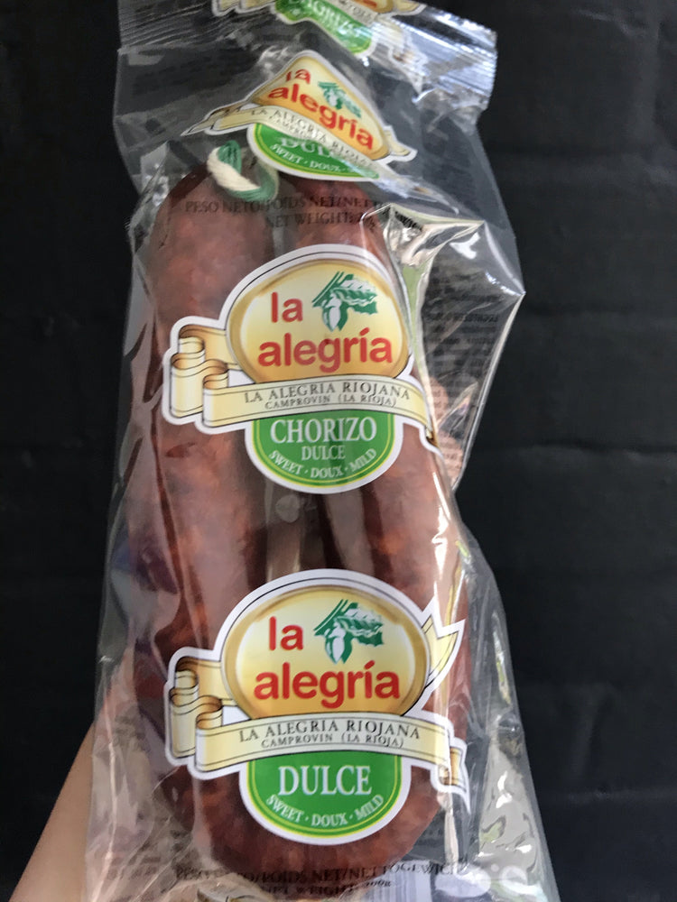 La Alegria Sweet chorizo sausage