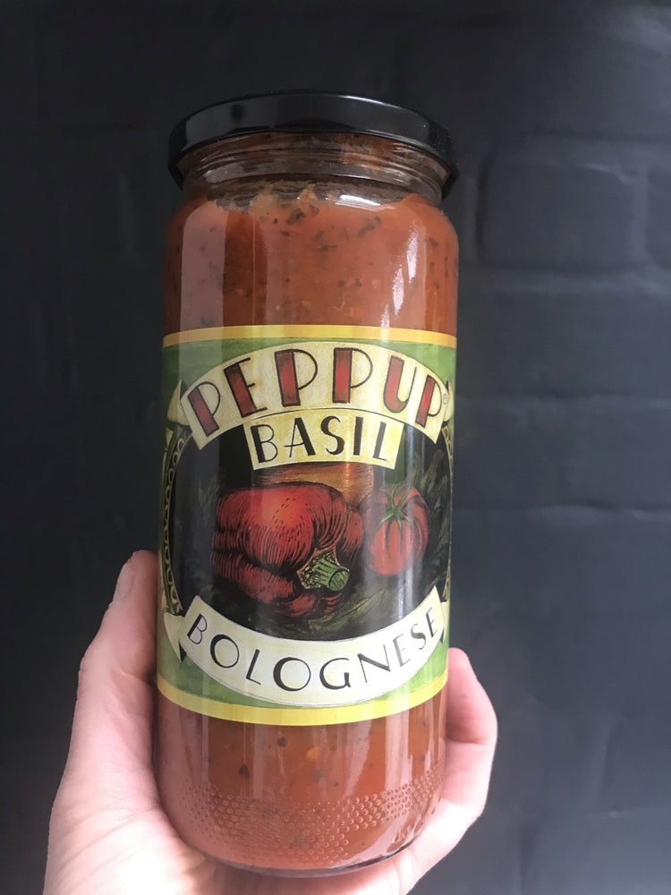 Peppup  Basil Bolognese sauce